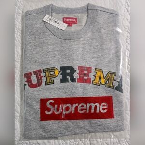 Supreme Plaid Applique Short Sleeve Tee Size Small Brand New F/W2020.